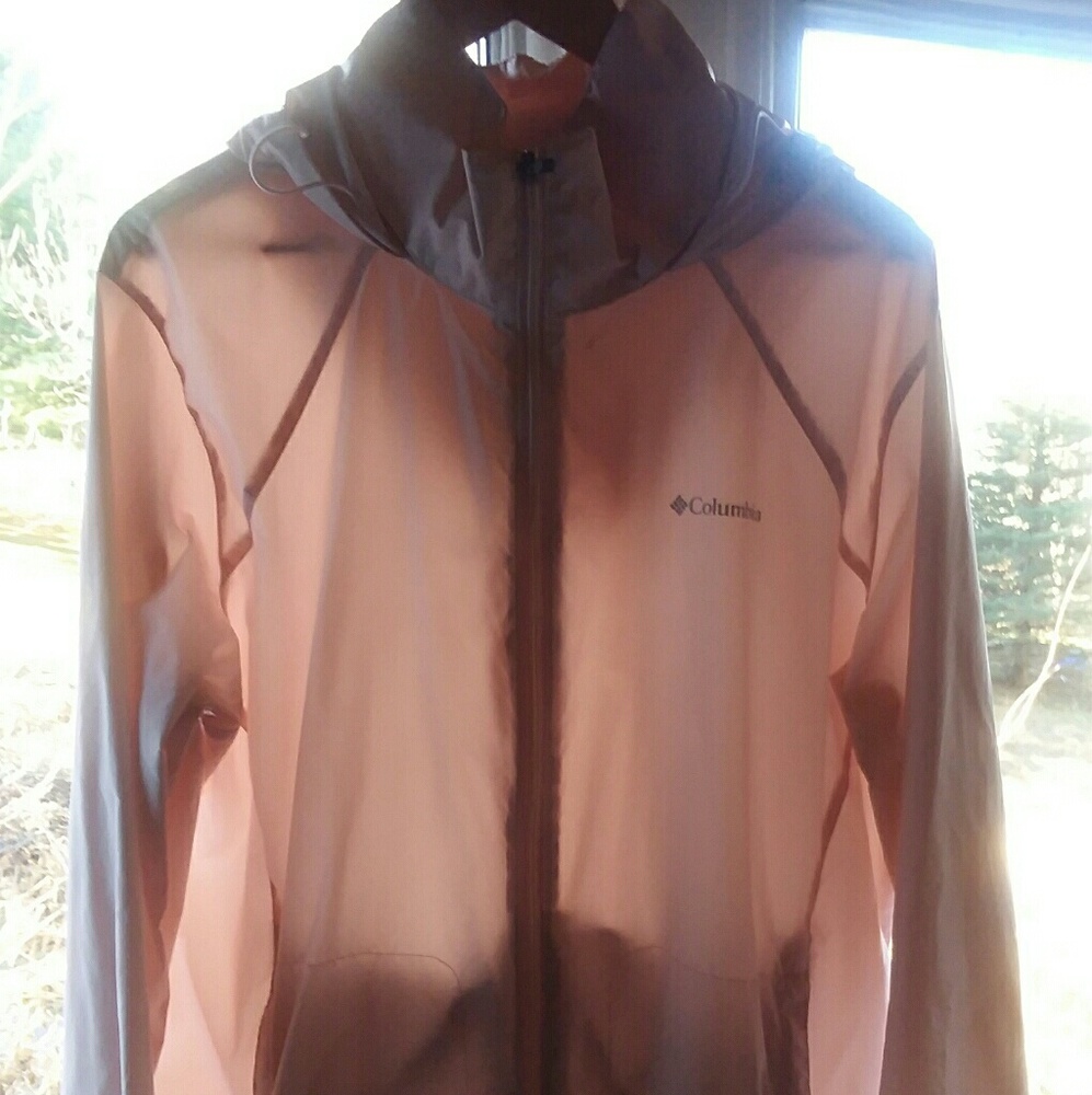 Beautiful soft pink Columbia rain jacket